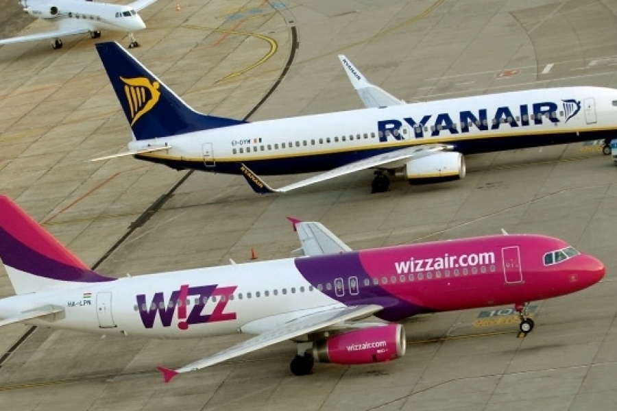 Efectul Ryanair: Blue Air si Wizz Air ataca piata cu bilete ieftine, de la 5 euro